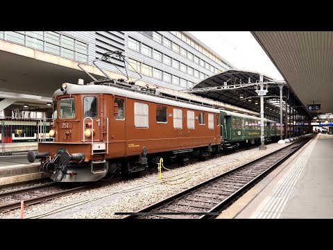 🎄⭐️ Weihnachts-Sonderzüge 🚂🚃🚃 mit Ae 4/4 und BDe 4/4 II in Luzern 🇨🇭