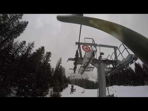 Risalita integrale seggiovia Sacif "Eiben Col dei mughi" Sappada (Ud); 6/1/2018 (Chairlift)