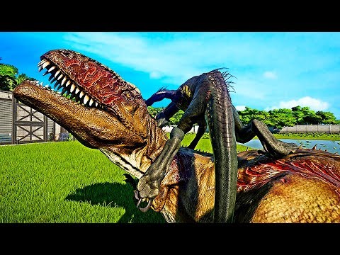 🌍 Jurassic World Evolution - INDORAPTOR KILLING SPREE Vs Giganotosaurus, Spinoraptor & Ceratosaurus