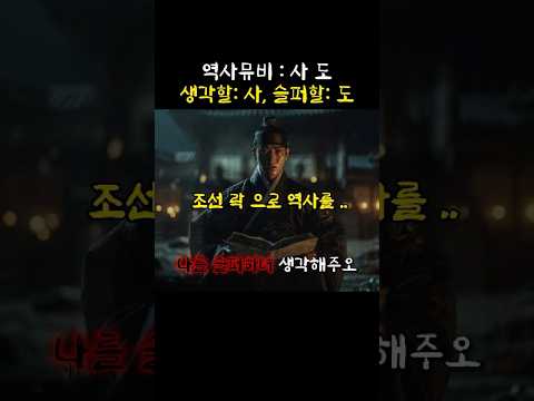 [조선락] 역사뮤비: 사도 – 생각할 사, 슬퍼할 도. 조선락으로 역사를 노래하다