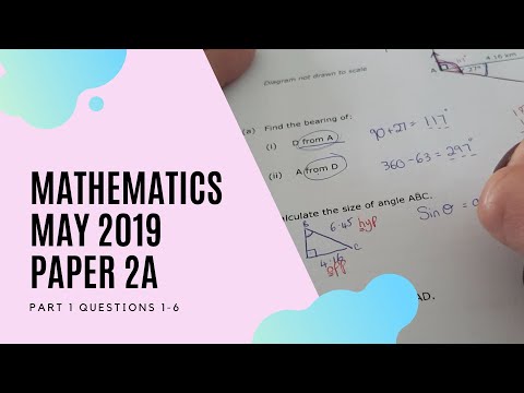 May 2019 Maths SEC Paper 2A (Part 1):  O'level Pastpaper Walkthrough - Ms. Ramona Galea