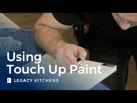 Using Touch Up Paint to Repair Minor Cabinet Scratches