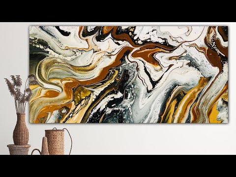 STUNNING 🤩 MULTI METALLIC CLOUD FLIP CUP POUR~ Super Gorgeous EFFECTS Acrylic fluid Art Beauty