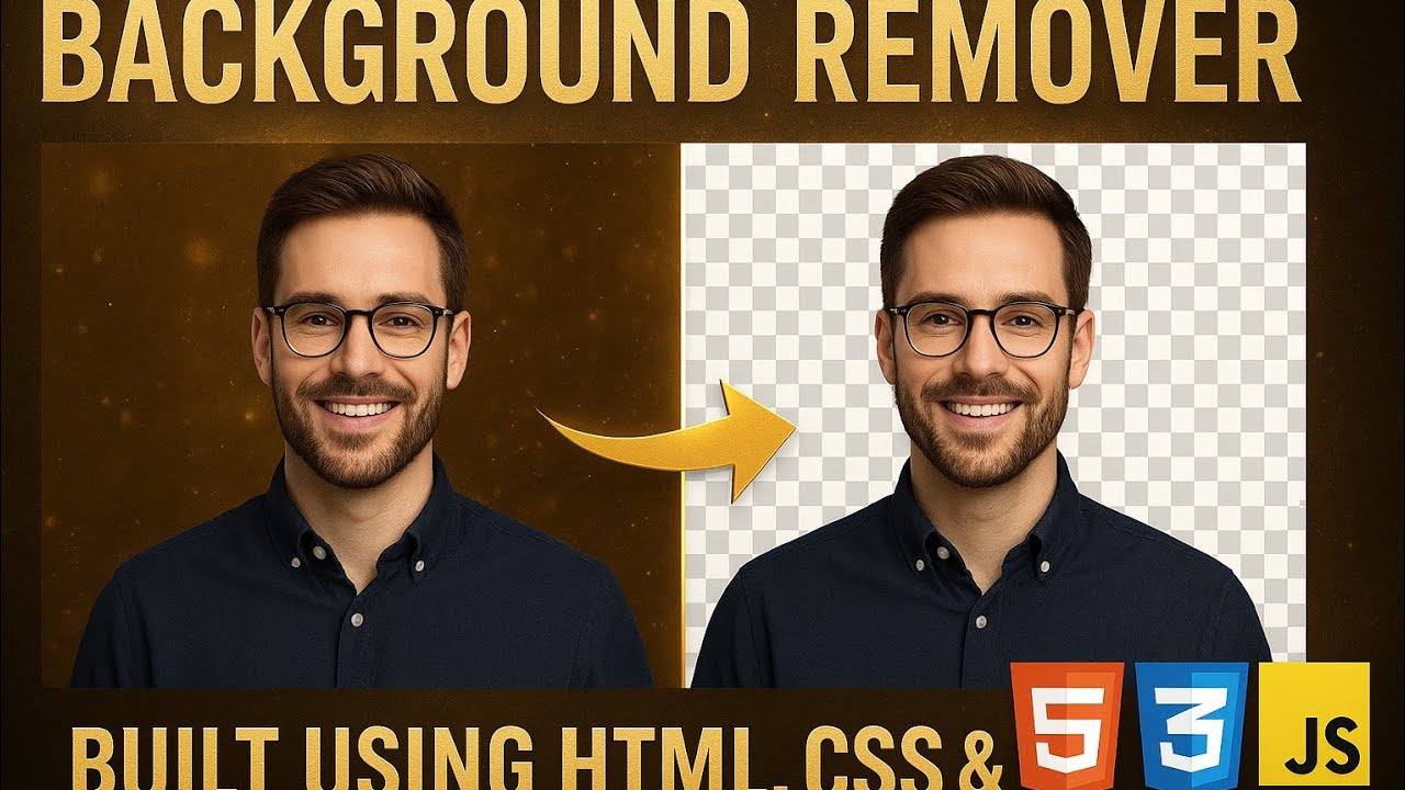 I Built a FREE AI Background Remover Website Using HTML, CSS & JavaScript!