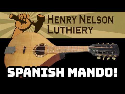 Spanish Style Mandolin Hand Built Small Shop, Flat Top, All Solid Woods, Luthier Restored, Video image 20