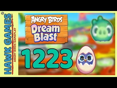 Angry Birds Dream Blast Level 1223 - Walkthrough, No Boosters
