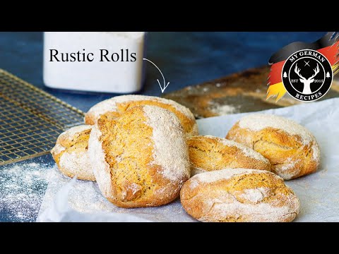 Rustic Rolls - German Rolls with Rye, Semolina and Spelt Flour ✪ MyGerman.Recipes