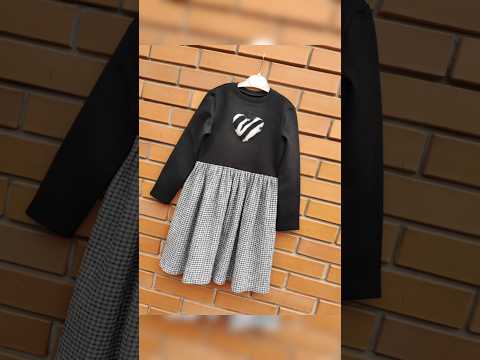 Платье девочке утепленное детское Сердечко 128 134 черное с серым - фото 1 - id-p2789615470