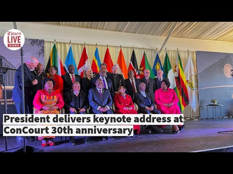 President delivers keynote address at ConCourt 30th anniversary