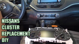nissan altima cluster and cluster glass replacement easy DIY