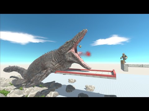 GHOR HAMMER ONE HIT KILL THE GIANTS - with Slowmotion - Animal Revolt Battle Simulator