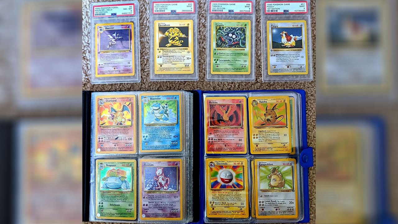 OLD VINTAGE WOTC Pokemon Collection | 1st Edition | NO SYMBOL JUNGLE CARDS! | PSA CARDS | SHADOWLESS