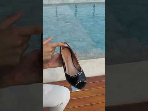 Sapato Grace Salto Bloco Couro Legítimo