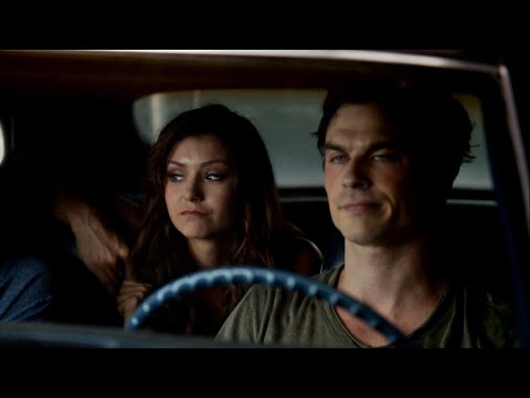 TVD 5x3 - Damon, Elena and Katherine on their way to the bar of their dream | Delena Scenes HD