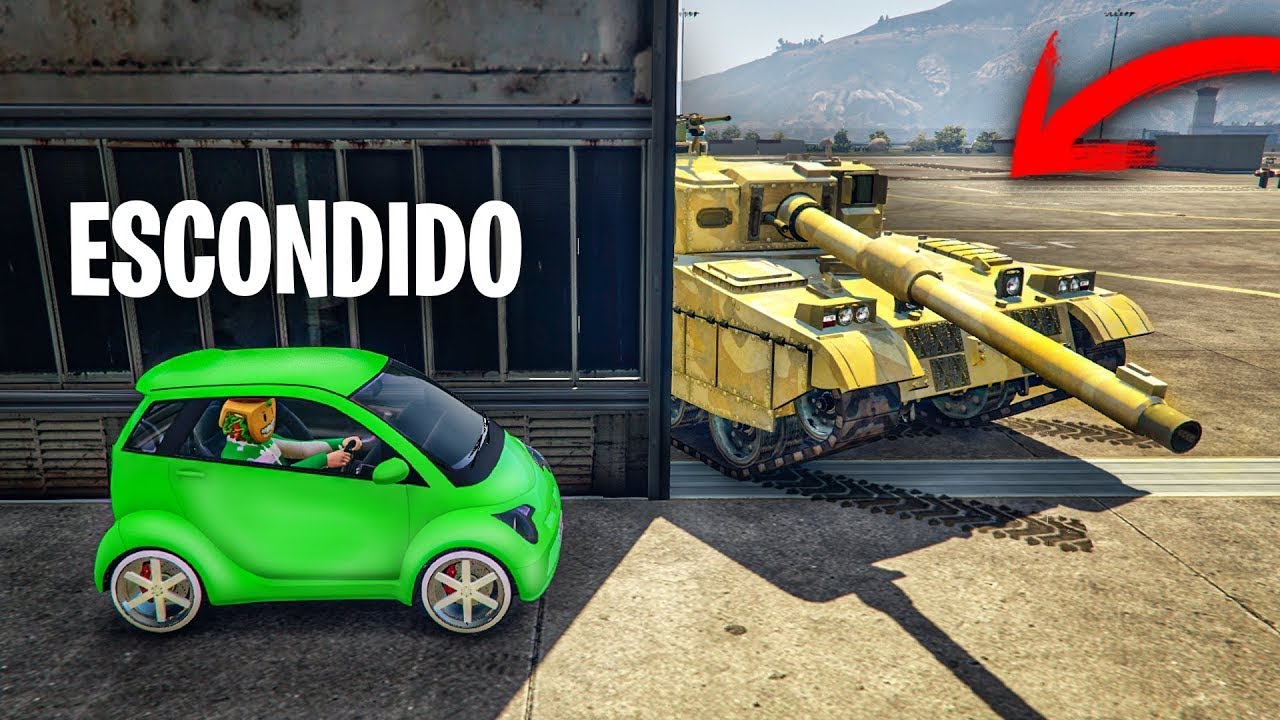 JUEGO AL ESCONDITE CON COCHES EN LA BASE MILITAR! NECESITO AYUDA!! - GTA 5 ONLINE
