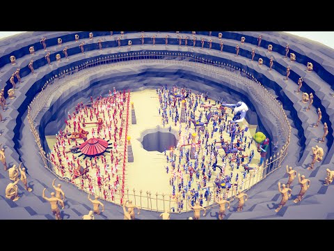 MELEE Team vs RANGED Team (THE ARENA) - Totally Accurate Battle Simulator TABS