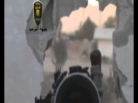 استهداف  قوات النظام من قبل جبهة التوحيد في مدينة الرستن في محافظة حمص