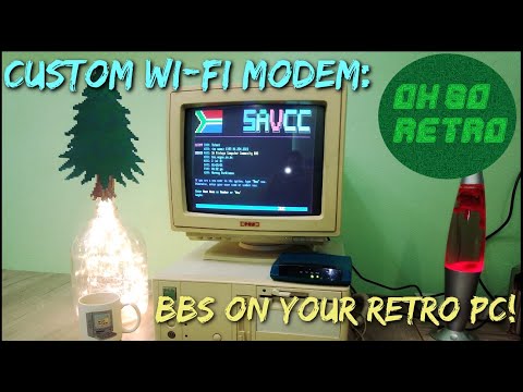 BBSing on your Retro PC with a Custom Wi-Fi Modem!
