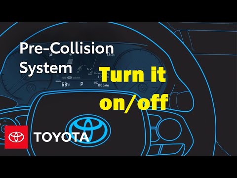 How to turn off pre-collision and lane departure assist sensors on Toyota Corolla
