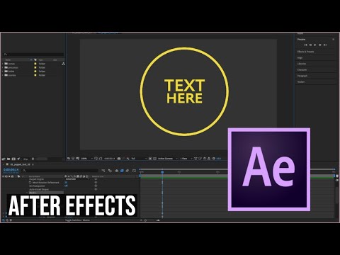 After Effects Tutorial Simple Line Text Reveal Introduction Animation