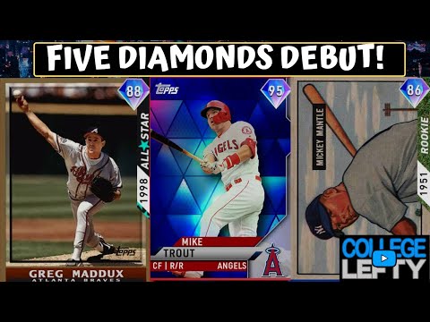 Diamond Greg Maddux, Mickey Mantle, & Mike Trout Debut! Five Diamonds Debut in MLB The Show 20!!