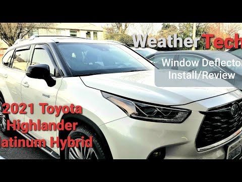 WeatherTech Window Deflector Unboxing/Install/Review for 2020-2026 Toyota Highlanders