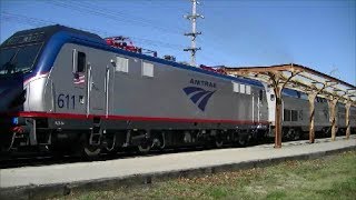 preview picture of video 'California Zephyr with New ACS-64 611 at Ottumwa Station'