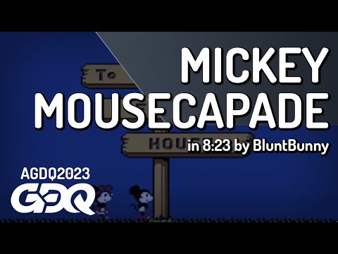Mickey Mousecapade by BluntBunny in 8:23 - Awesome Games Done Quick 2023
