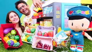 Nail Baba ile market oyunları! Çocuklar için eğlenceli videolar!
