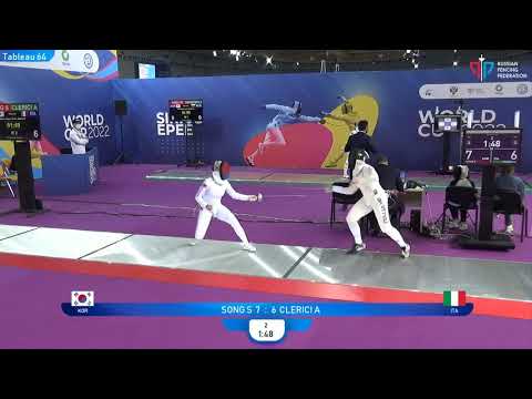Sirius Epee 2022, WE Ind T64 Clerici ITA - Song KOR