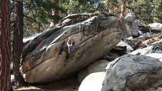 Video thumbnail of Frank’s Problem, V5. Tramway