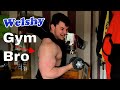 Bodybuilder being a GYM BRO