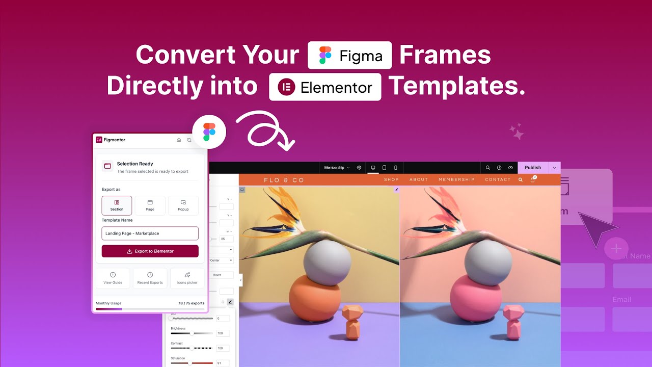 figma to wordpress plugin(Figmentor: A WordPress Plugin That Converts Figma Designs into Elementor Templates )