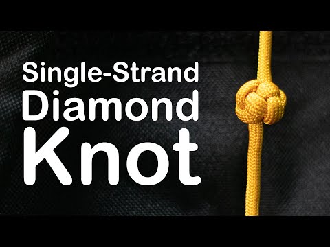 Celtic Button Knot (Single-Strand Diamond Knot)