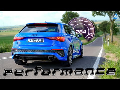 Audi RS3 performance (407hp) | 0-284 km/h acceleration🏁| by Automann in 4K