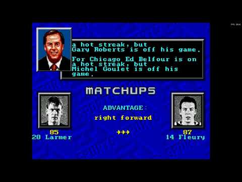 NHL '94 "Game of the Night" Blackhawks @ Flames "1988-89 Clarence Campbell Conference Finals" Game 1