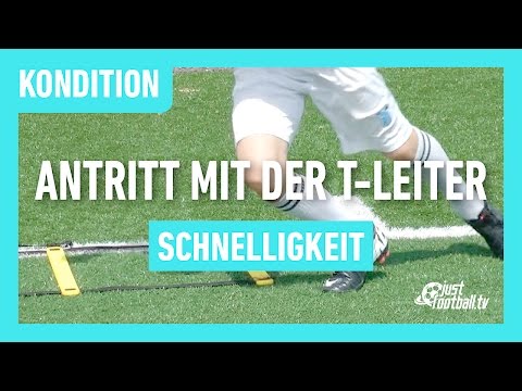 Fussballtraining: Antritt mit der T-Leiter - Schnelligkeit - Kondition