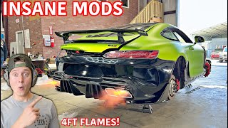 Rebuilding A Wrecked Mercedes AMG GTS! Lets Bring In The Mods!!!