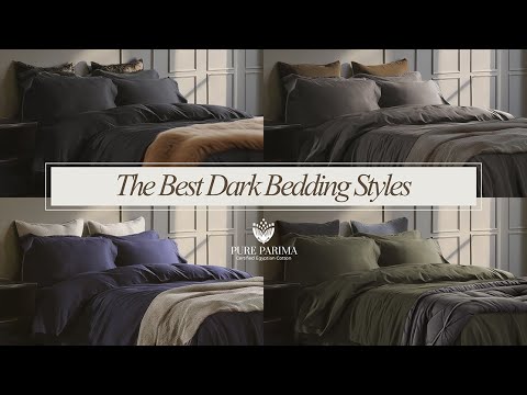The Best Black Bedding | Dark Colored Sheets, Duvet Covers & More | PURE PARIMA