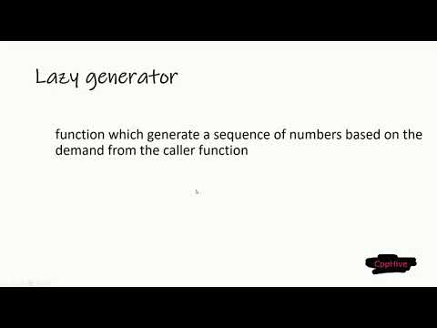 C++20 Coroutines Part 3 : Implementing Lazy generators with Coroutines