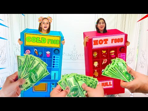 Настя и Ева детский челлендж холодное против горячего