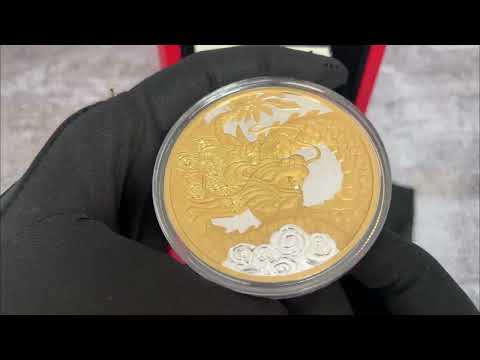 2023 Canada 5 oz Heavenly Dragon Proof Silver Coin .9999 Fine (w/Box & COA)
