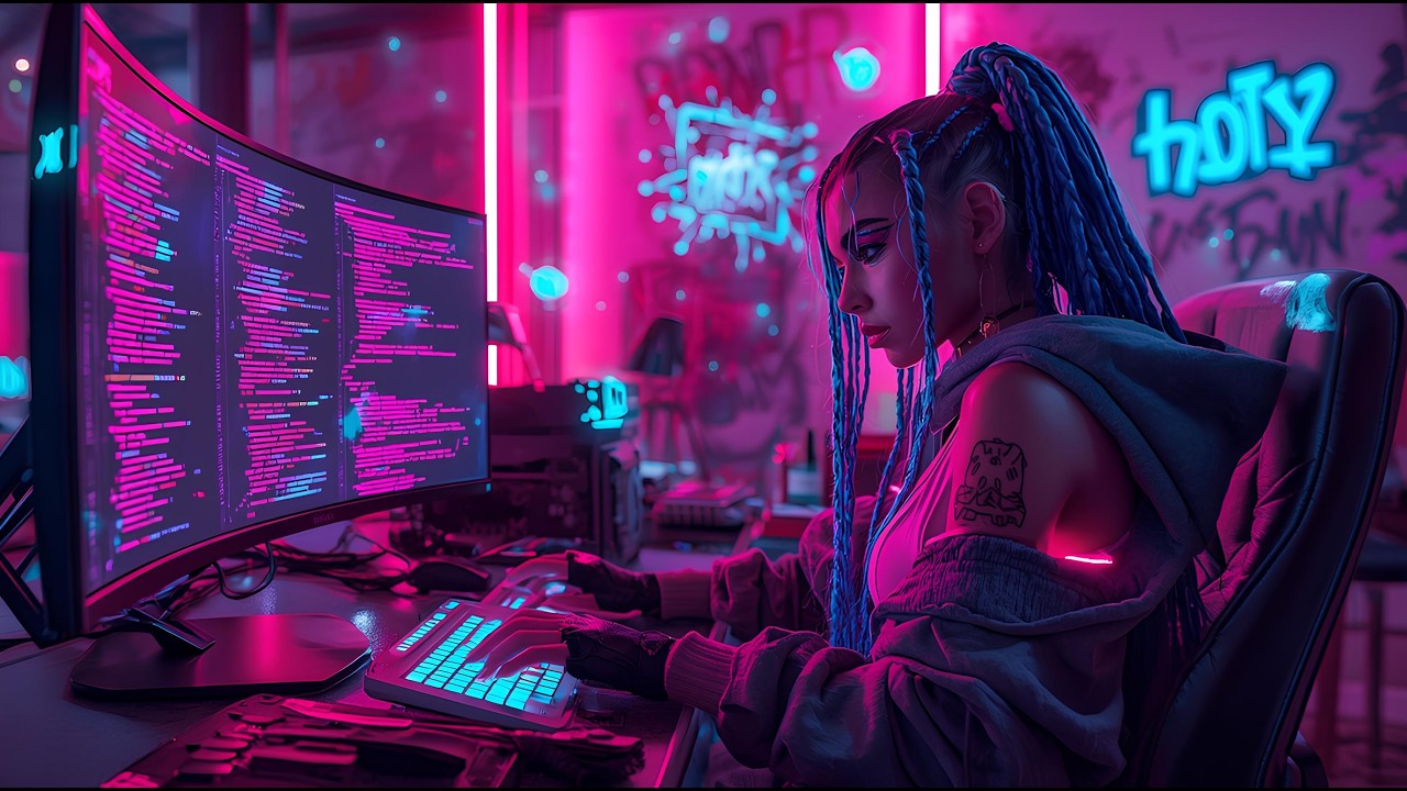 Coding with me - Johannesburg // Hypnotic Synthwave