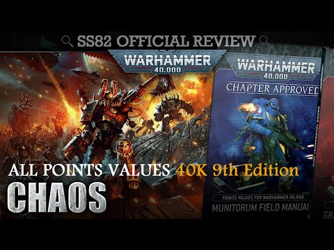 ALL POINTS VALUES: Chaos WH40K 9th Edition Munitorum Field Manual / Chapter Approved 2020
