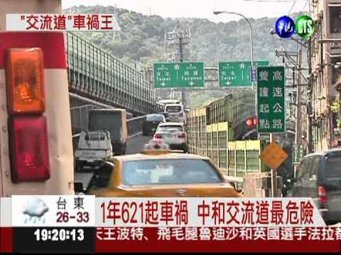 1年621起車禍 中和交流道最危險