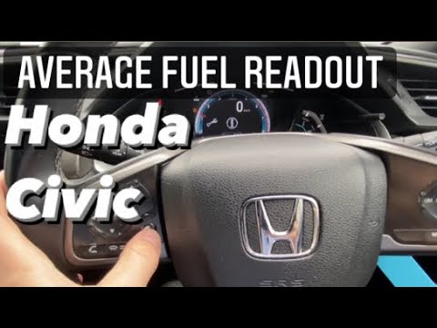 How do you get the average fuel efficiency readout on a Honda Civic #hondacivic #fuelefficiency