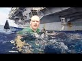 What Happen When Sharks Swim Too Close To US Aircraft Carrier And Ships