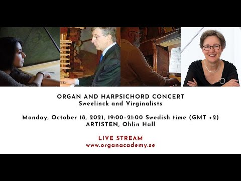 GIOF LIVE STREAM – ORGAN AND HARPSICHORD CONCERT – Sweelinck and Virginalists