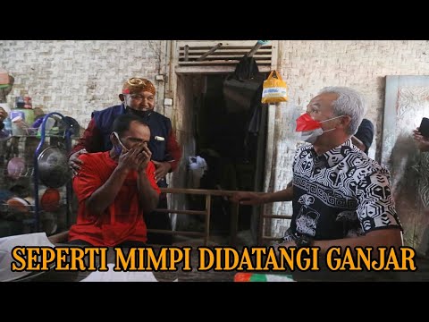 SUPONO NANGIS TIDAK PERCAYA RUMAHNYA DIPERBAIKI GANJAR