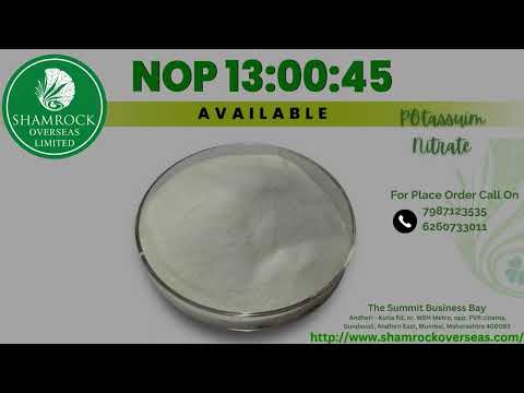 White powder potassium nitrate nop 13.00.45 (imported), hdpe...